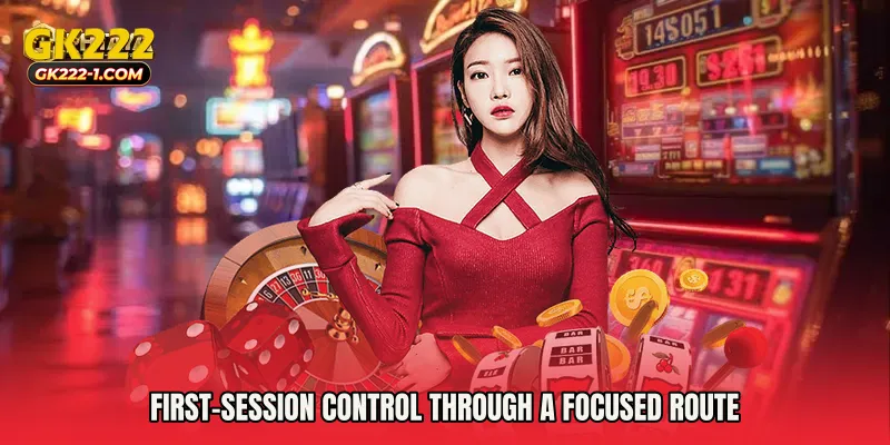 First-session control through a focused route