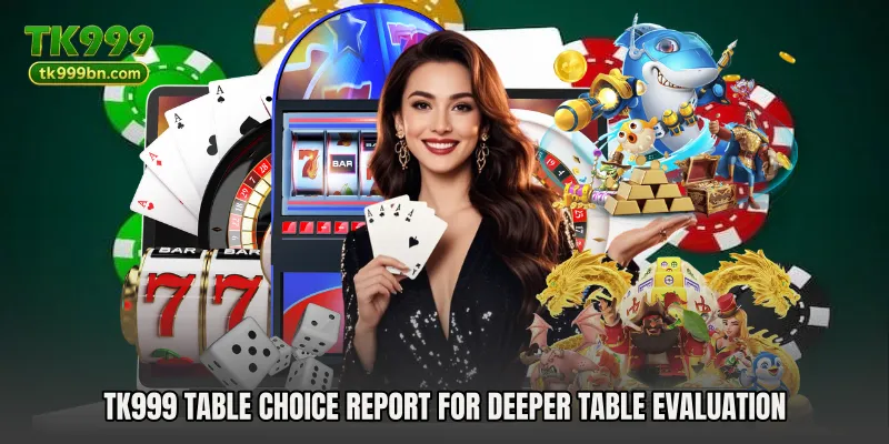 TK999 Table Choice Report for deeper table evaluation